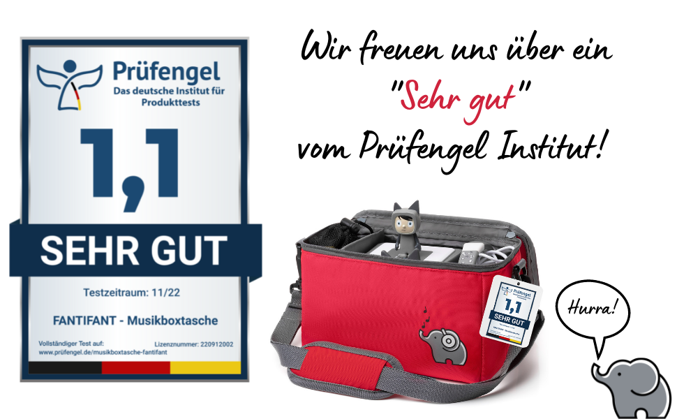 Fantifant: Sehr gut vom Prüfengel Institut Banner