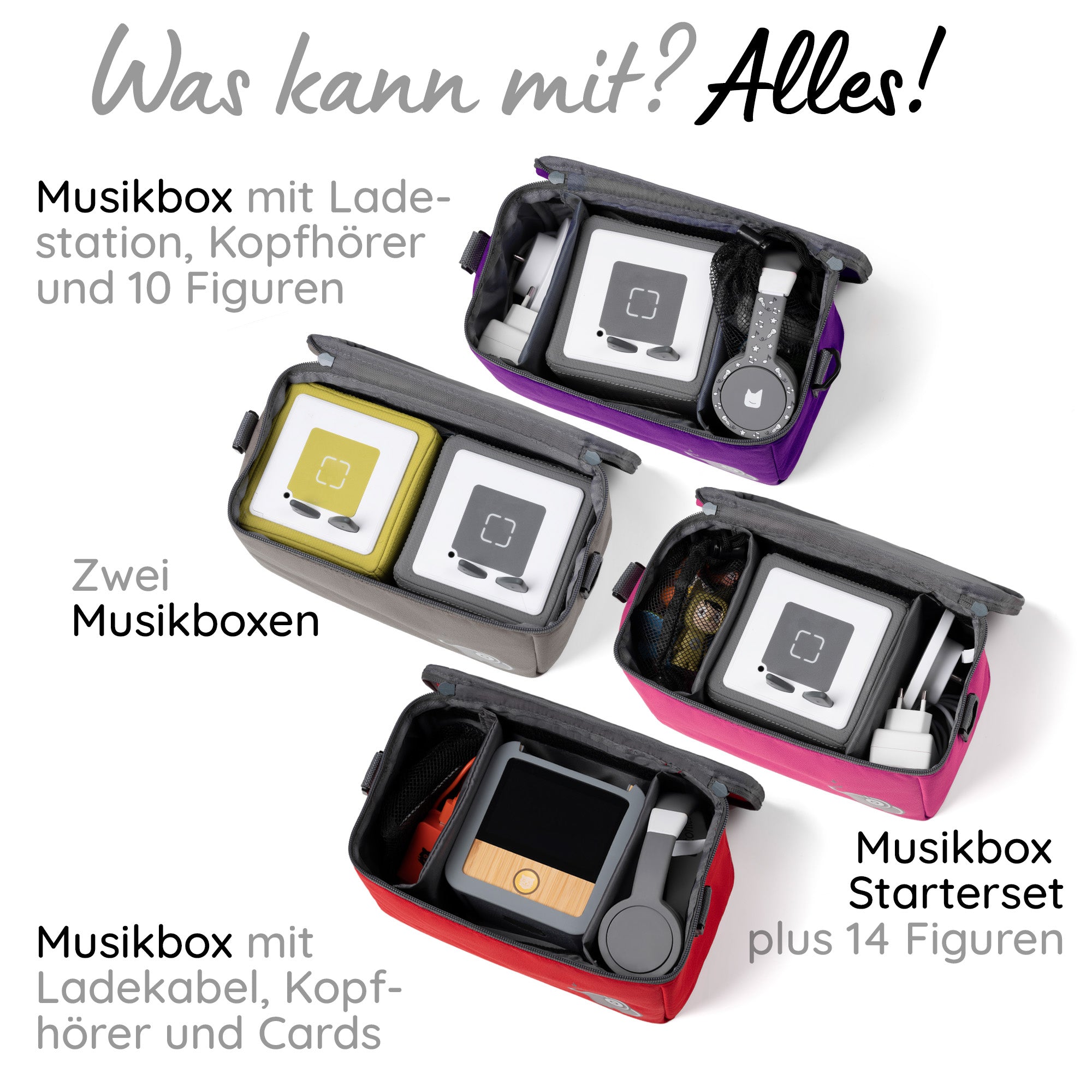 Musikbox-Tasche für Toniebox/Tigerbox und Zubehör
