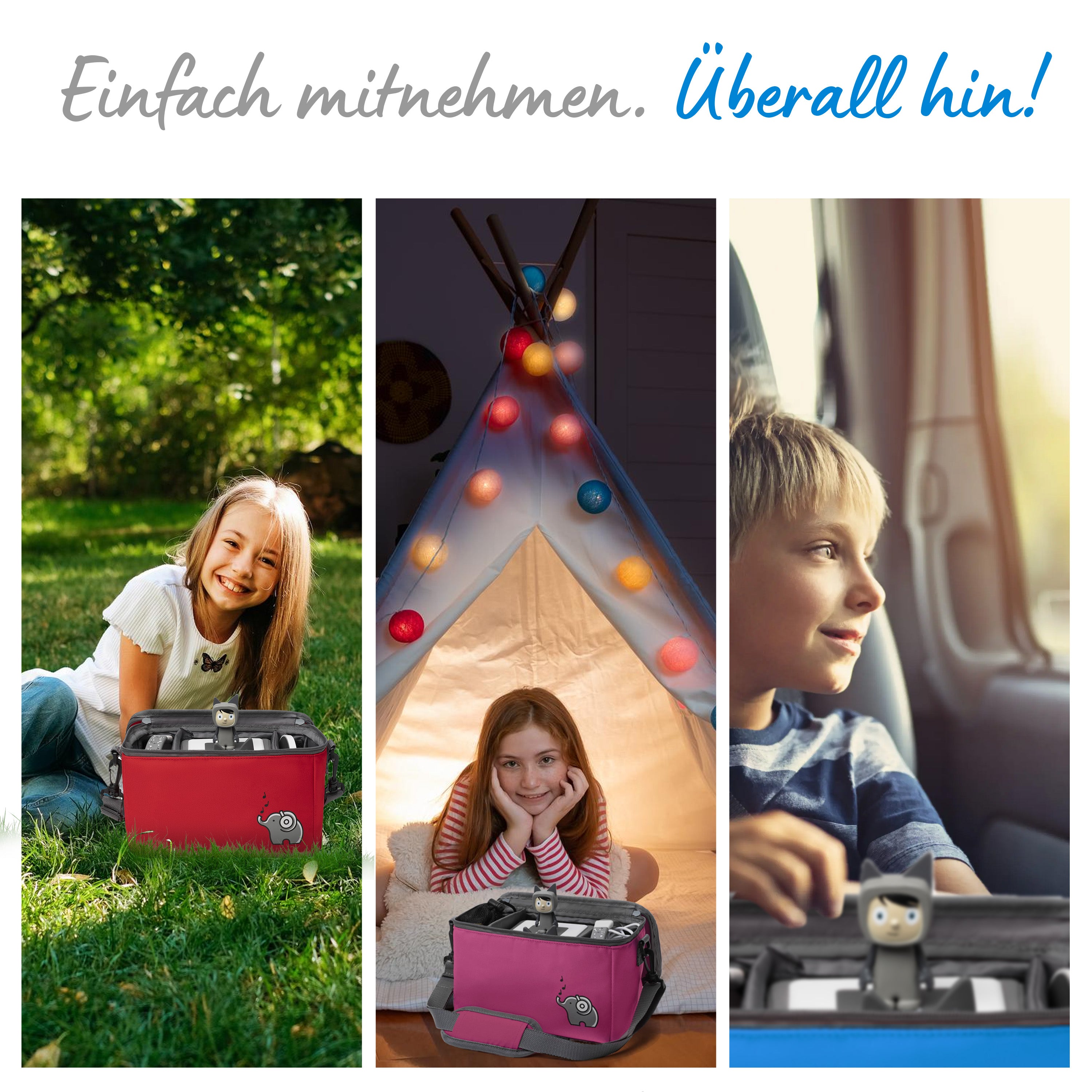 Musikbox-Tasche für Toniebox/Tigerbox und Zubehör